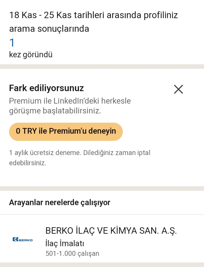genelde hiç arama olmaz benimkinde arayan kişi beni tanıyor mudur