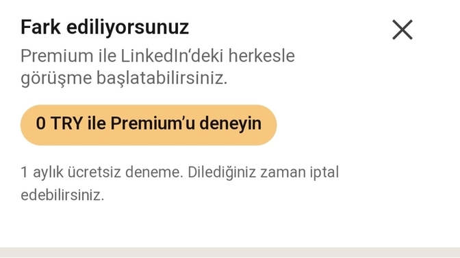 Linkledin için bir soruu?