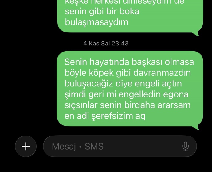 Eski sevgilim için elimden bişey gelmiyor artık yine engelledi😢?