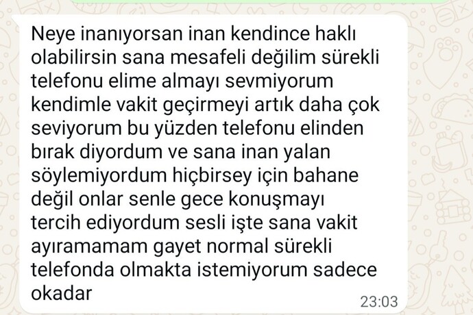Ayrılık mesajlarımızı okur musunuz?