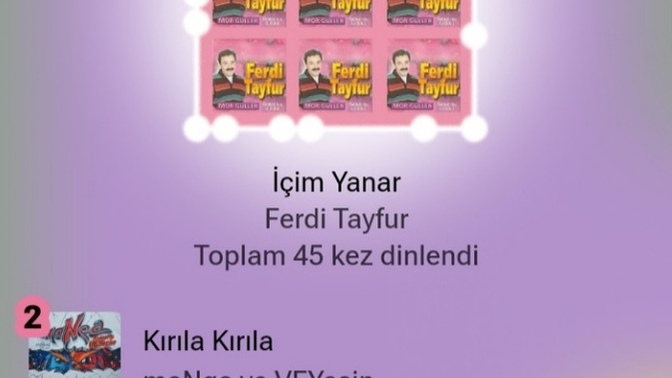 2025'te en çok hangi şarkıları dinlediniz?
