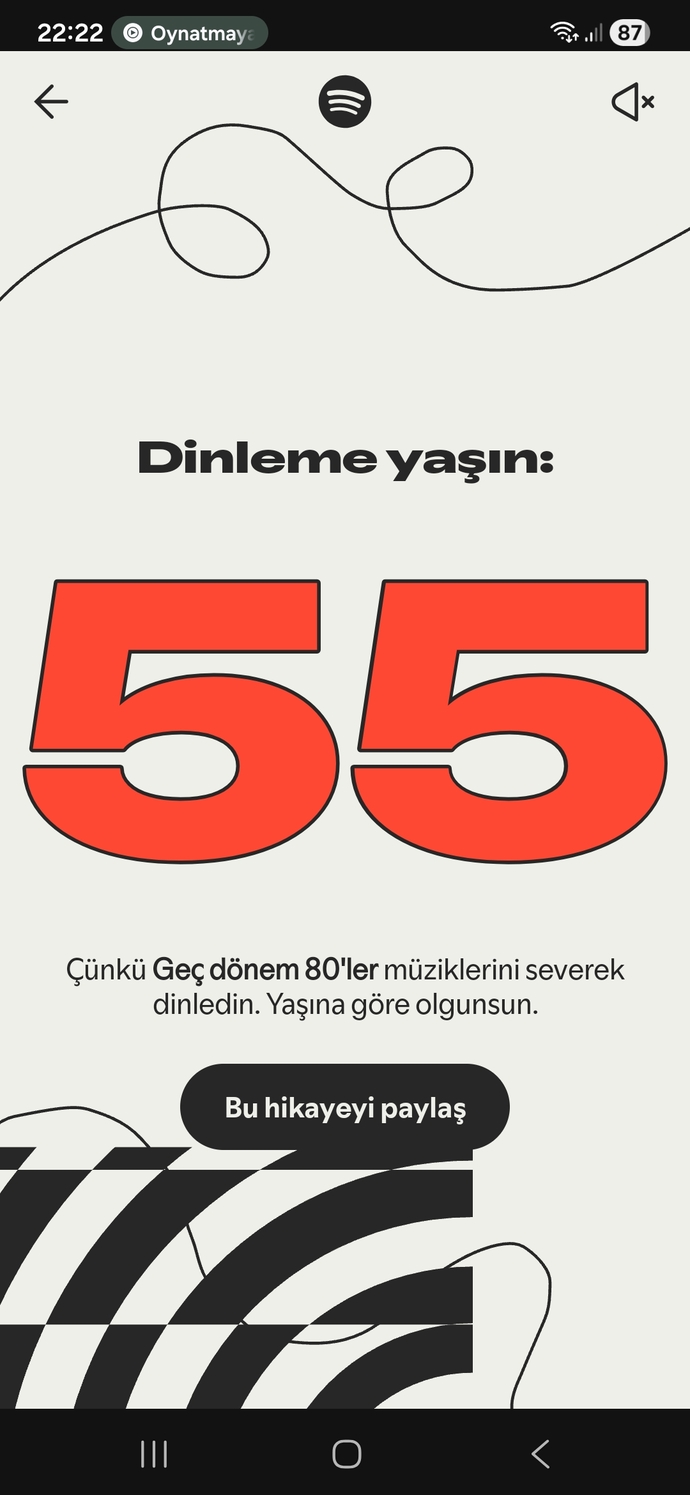 Spotify özetinde kulübünüz ve yaşınızı öğrendiniz mi?