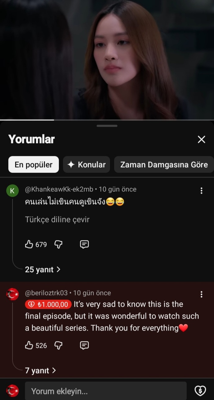 Daha önce hiç YouTubeda süper teşekkür satın aldınız mı?