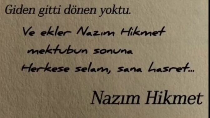 Hasret kaldığınız biri var mı?