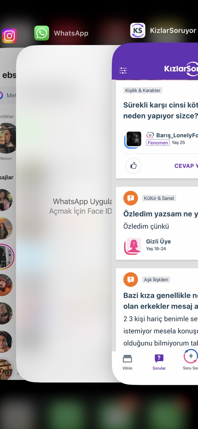 En sıkk kullandığınız uygulama, sosyal medya ne?