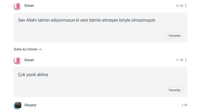 Bu yaşamda tatmin olabiliyor/edebiliyor musunuz?
