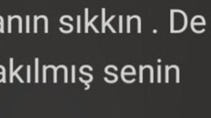 Esimden gelen cevap?