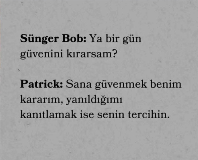 Size güvenen insanları yanıltır mısınız?