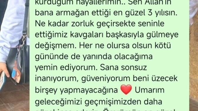 Beyler kız arkadaşınız sabah uyandığınızda böyle bir mesaj atsaydı ne hissederdiniz?