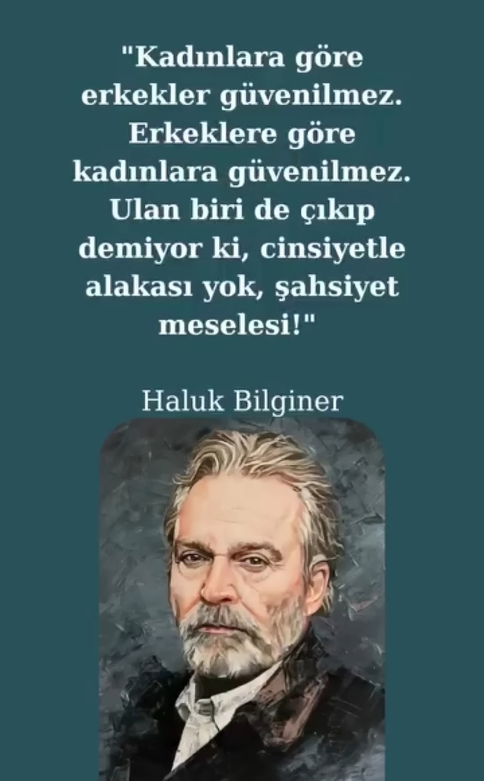 Sizce güven cinsiyet meselesi mi şahsiyet meselesi mi?