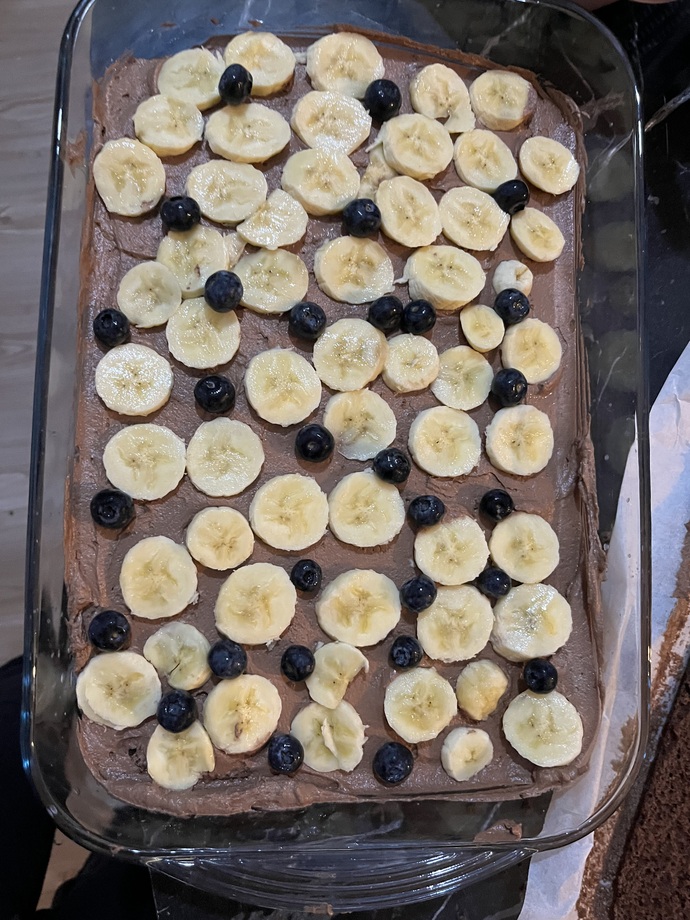 Bugün Eniştenizin doğum günü oğlum ve kızımla babasına pasta yaptık nasıl görünüyor?
