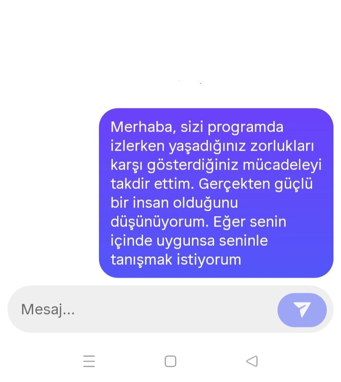Mesajımı görmesi için ne yapmalıyım?