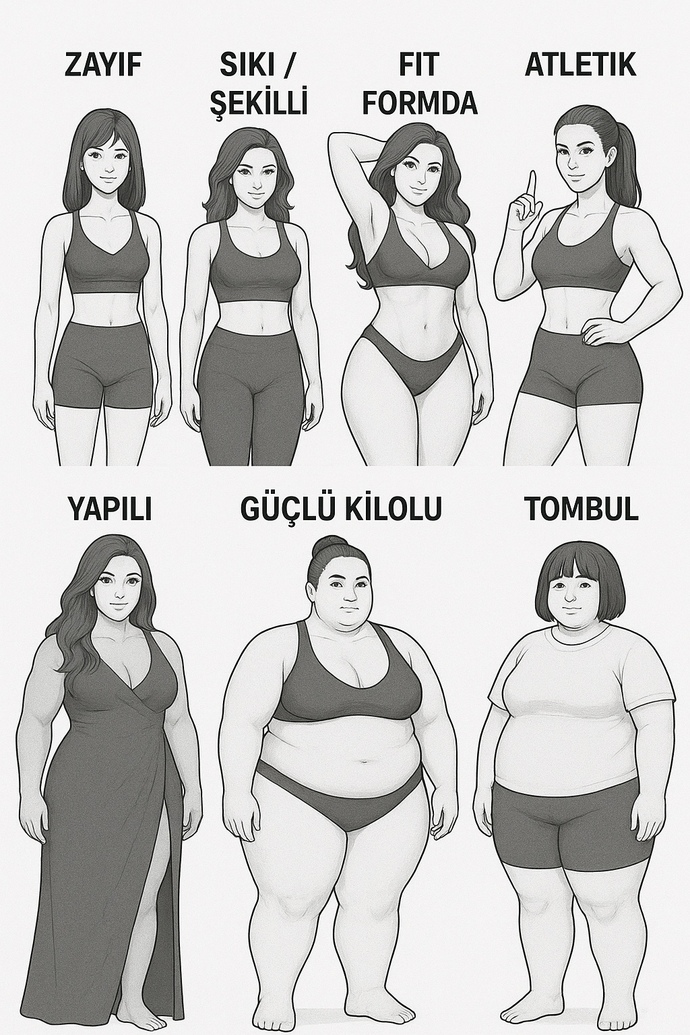 Sizin vücut tipiniz hangisi ve hangisine sahip olmak isterdiniz?