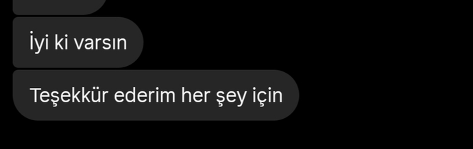 En son aldığınız mesajda ne yazıyordu?