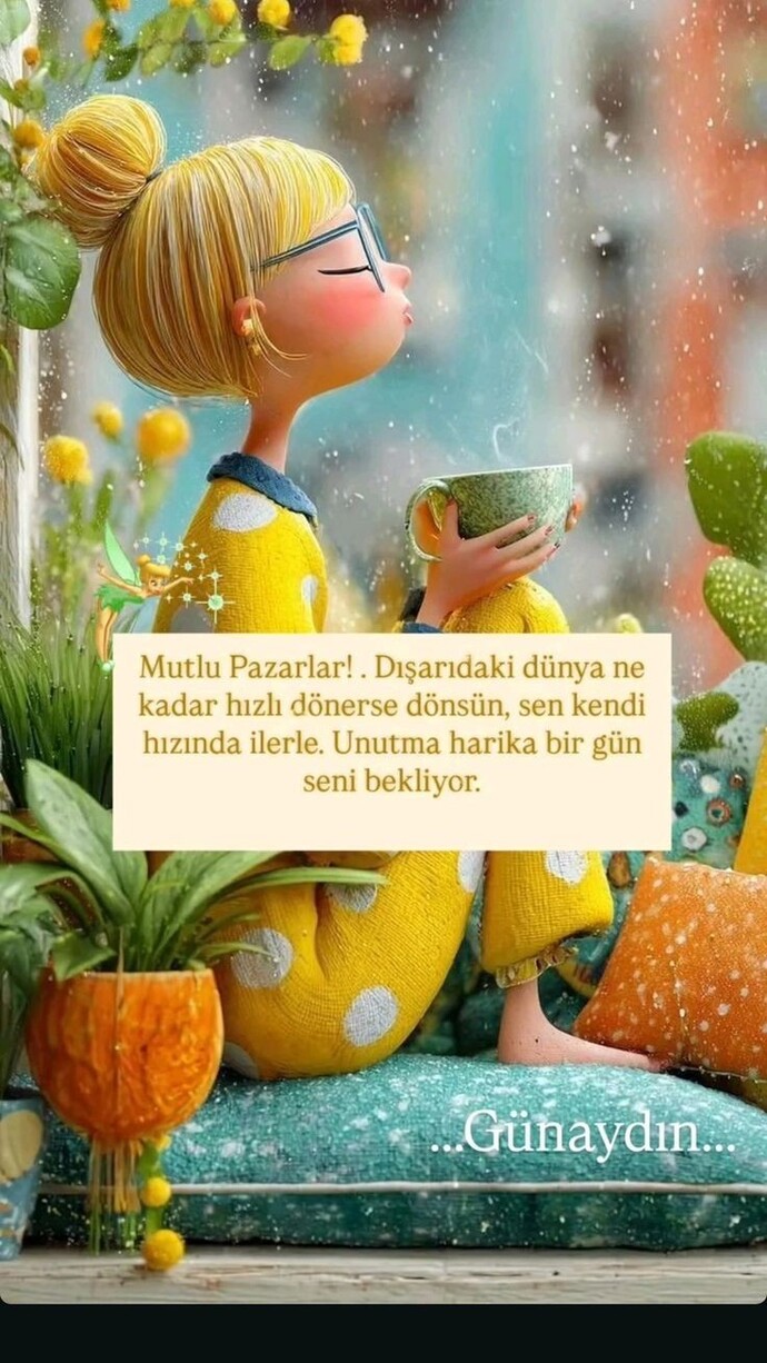 Günaydın mutlu pazarlar keyifli vakitler diliyorum 🥰 güne başlayabildiniz mi?