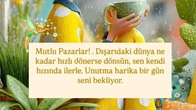 Günaydın mutlu pazarlar keyifli vakitler diliyorum 🥰 güne başlayabildiniz mi?