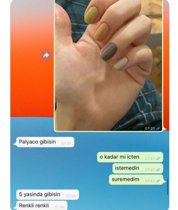 Renkli oje sürmek çocukça mı sizce?