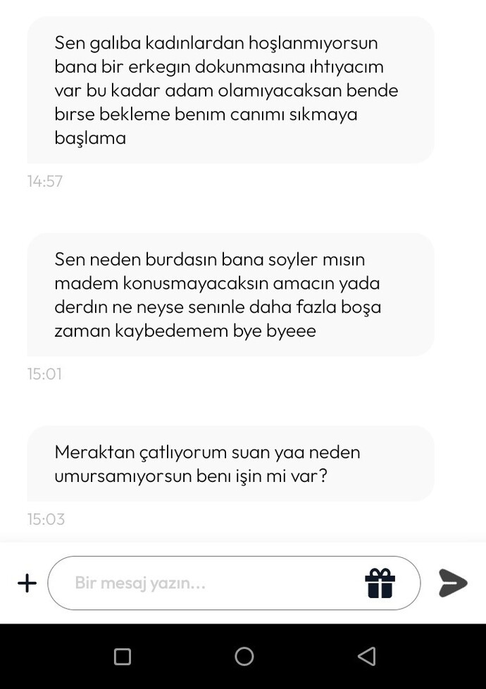 Mesaja anında yazmak şart mı?