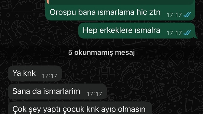ARKADAŞIM ANCA ELİN ERKEKLERİNE ISMARLIOR?