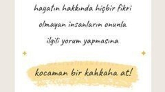 Hayatınız hakkında yorum yapanlara tepkiniz nedir?