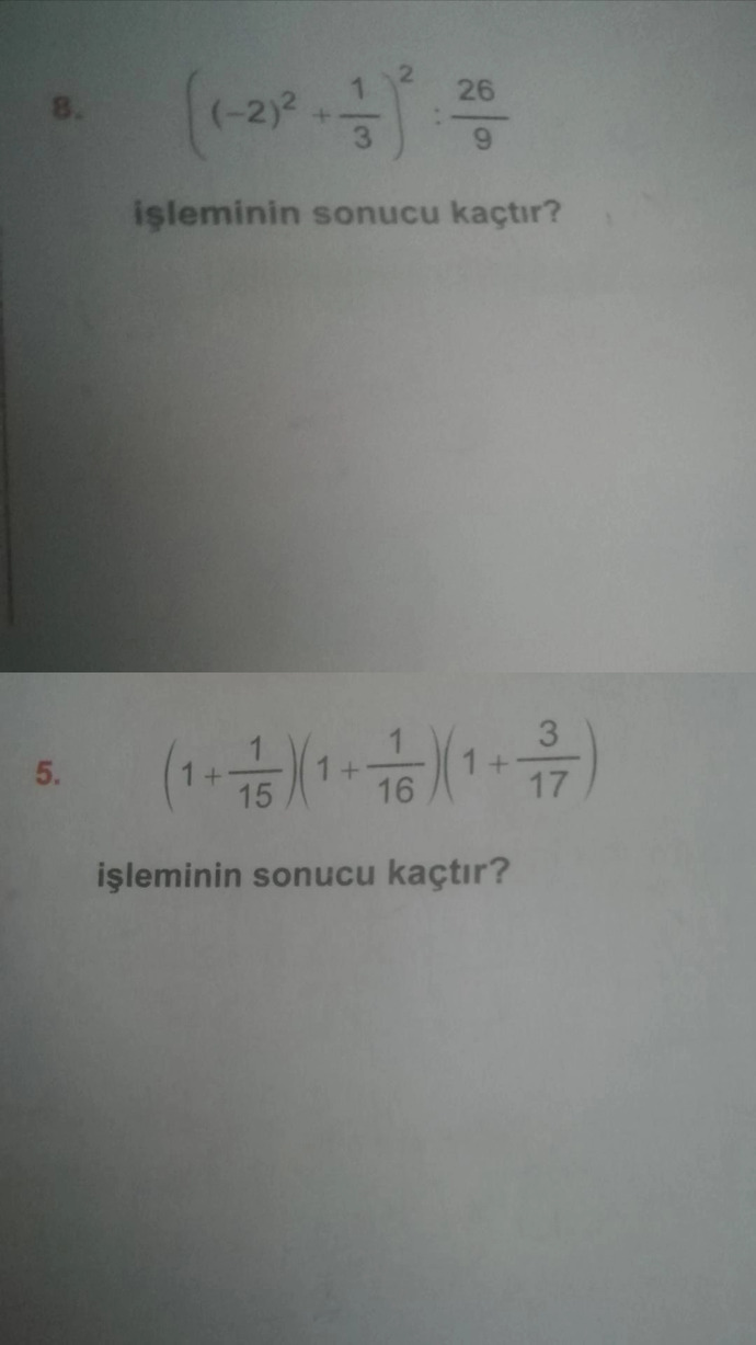 Bu iki soruyu yapabilecek olan biri varsa yapıp anlatabilir mi?