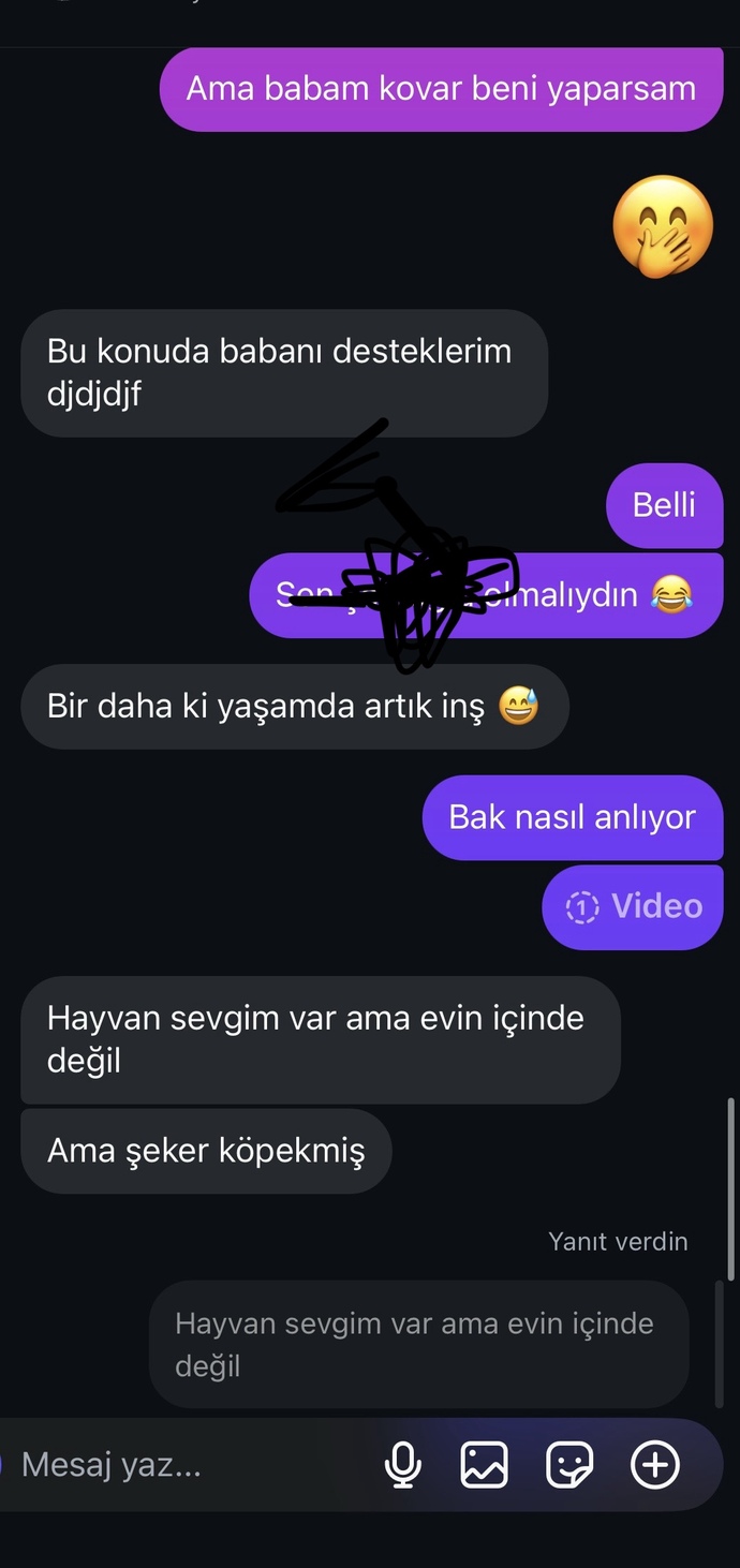 Konuştuğum çocuk neden cevap vermedi yanlış bişey mi yaptım anlamadım ya?