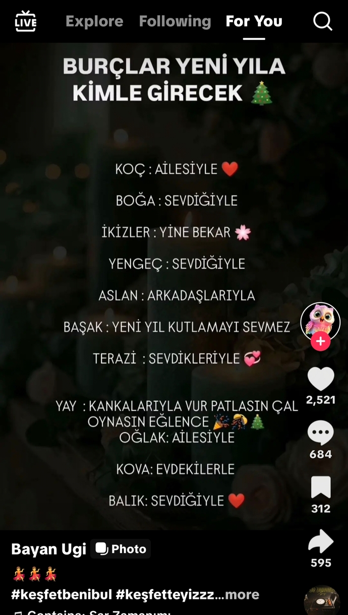 Yeni yıla kiminle gireceksiniz?