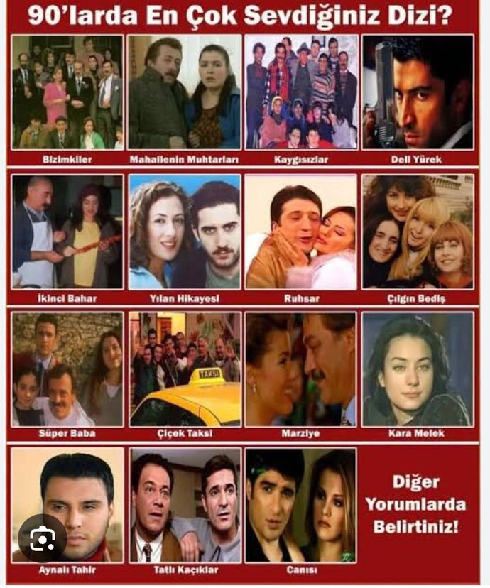 90lı yıllardan kalan unutamadığınız diziler hangileridir?
