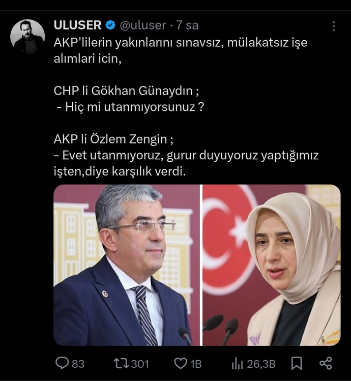 Akpye oy verenleri yargılamıyorum demokratik hakları. Ancak bu durumları gördüklerinde ne düşünüyorlar merak ediyorum?