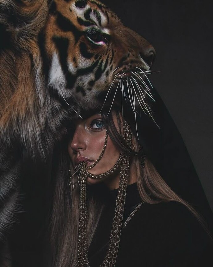 Reglken öfkeden aslan kesilen bir kız çekilir mi?