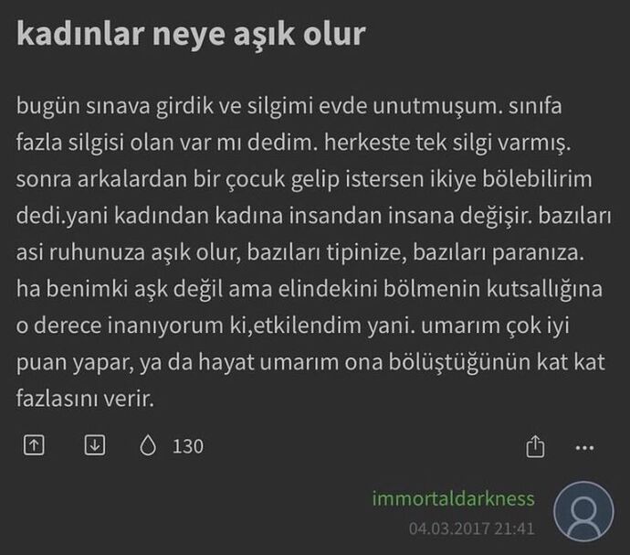 Neye aşık olursunuz?