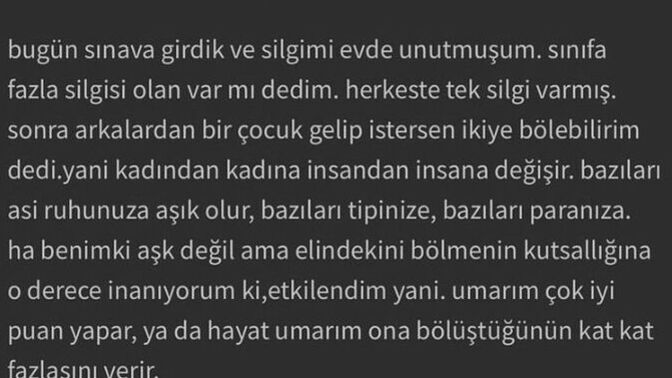 Neye aşık olursunuz?