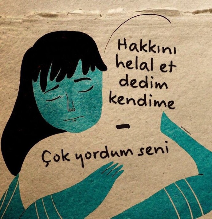Kendine hakkını helal ediyor musun?