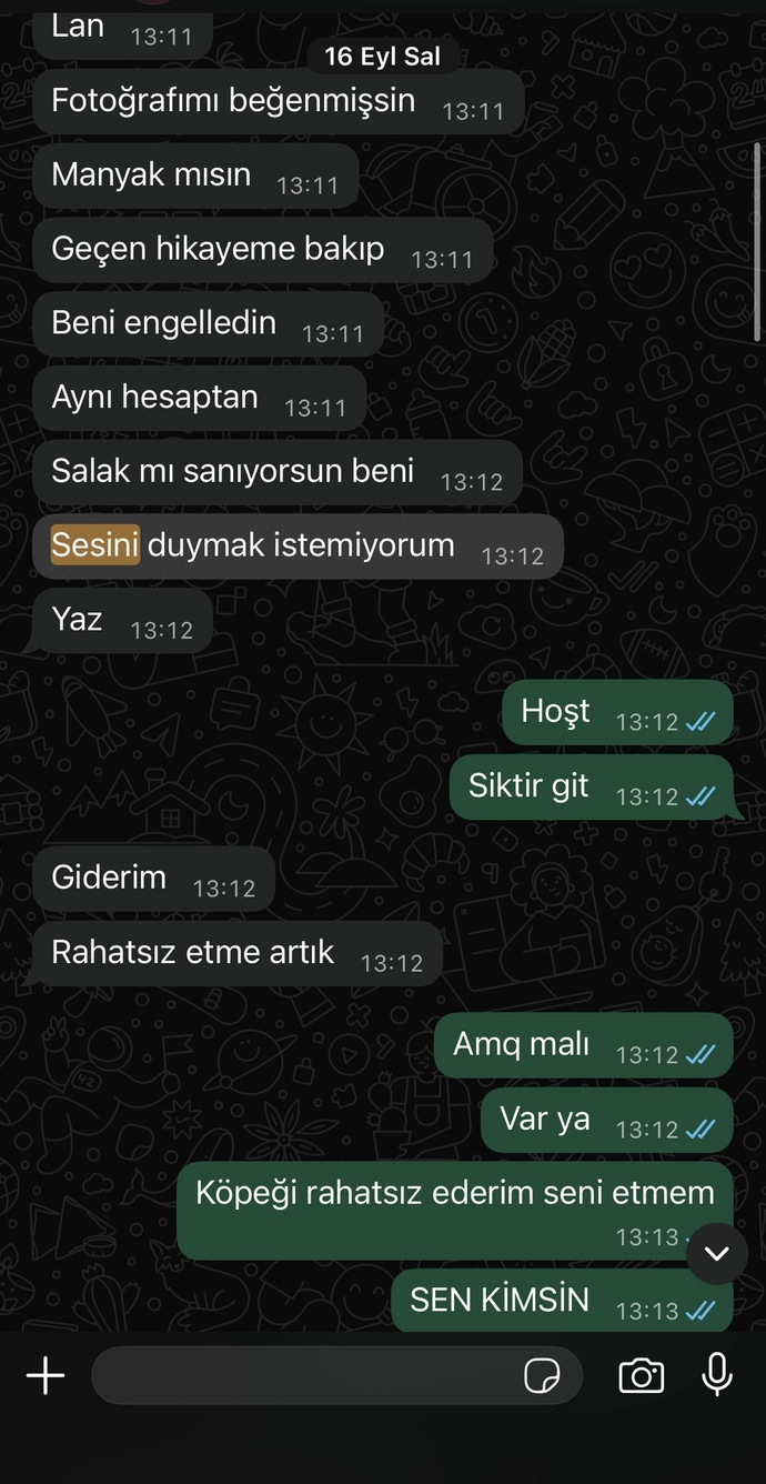 Sizce eski sevgilim dönmez mi geri buluştuktan sonra tekrar engelledi?