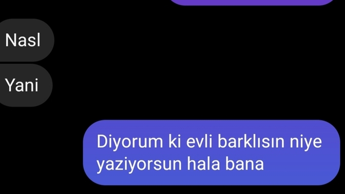 Evliler kocasını boynuzlamaktan ne zaman vazgeçecek bir de ağır konuştun diyorlar yazık değil mi?