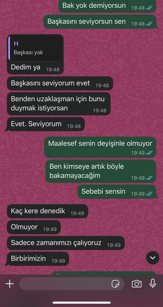 Sizce eski sevgilime çok mı ısrar etmişim 😢?