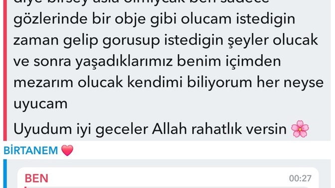 Eski sevgilime bu sekilde konustugum icin yazmadı mesajlarımı katiyen acmiyor Şu an  kendisi sinirlendi sizce tekrar yazar mi?