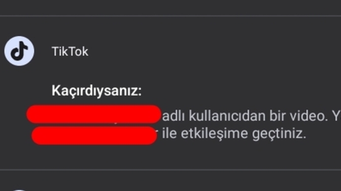 Tiktok kaçırdıysanız bildirimine tıklıyorum hiçbir şey çıkmıyor?