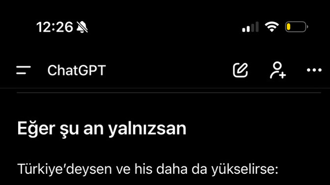 Chatgpt ile 10 dk sohbet ettik, böyle yazdı normal mi😅?