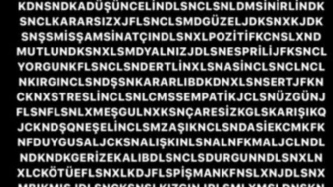 İlk gördüğünüz kelime en baskın özelliğiniz?
