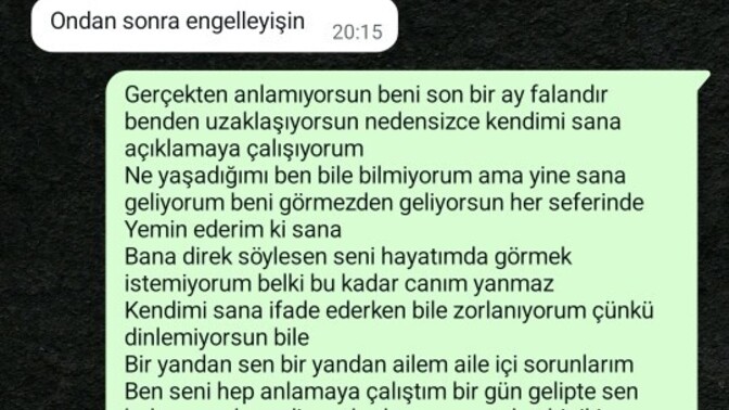 İnsan kendisini anlayanın yanında çiçek açarmış gerçekten bende beni anlıyor sanıp soluyorum neden ya neden bunlar başıma geliyor?