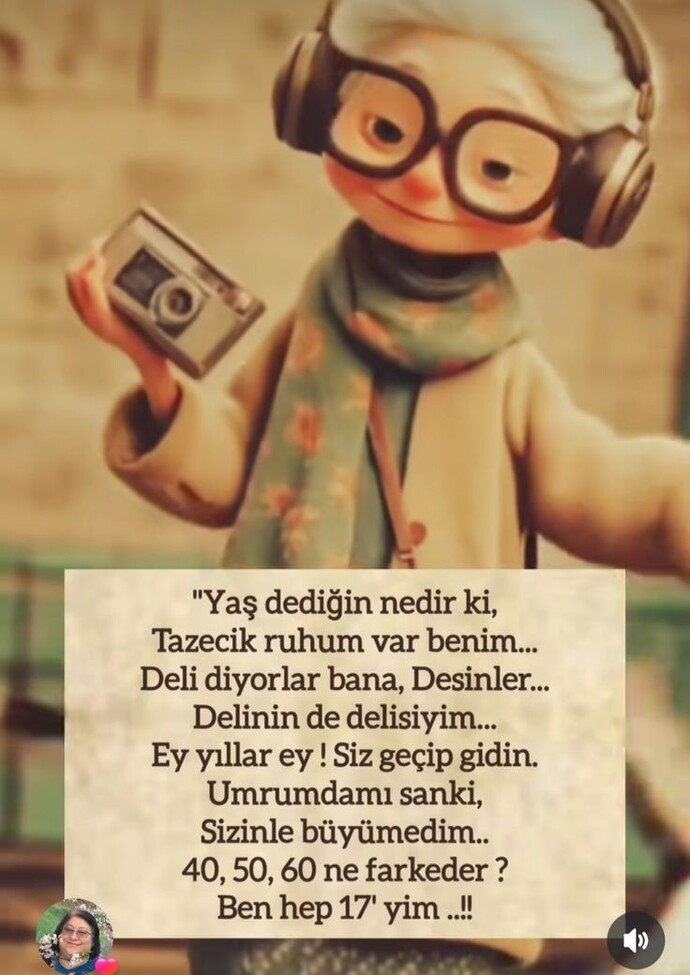 Günaydınlar 🥰 gerçek yaşınızla hissettiğiniz yaş arasında fark var mı?