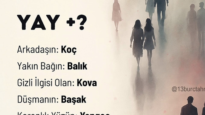 Görsele göre Yay burcu ile sen nesin?