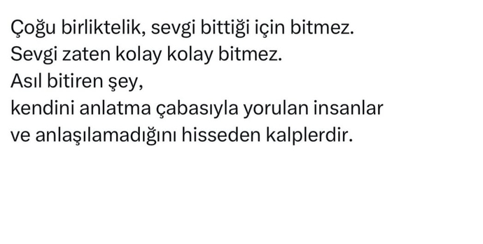 Birlikteliğinizi neden bitirdiniz?