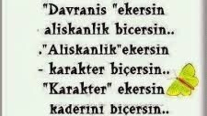 Bu hayatta en çok ne ektin ne biçtin?