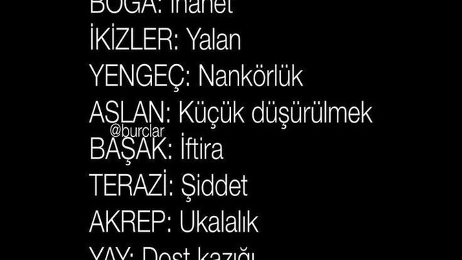 Neleri affetmezsiniz?