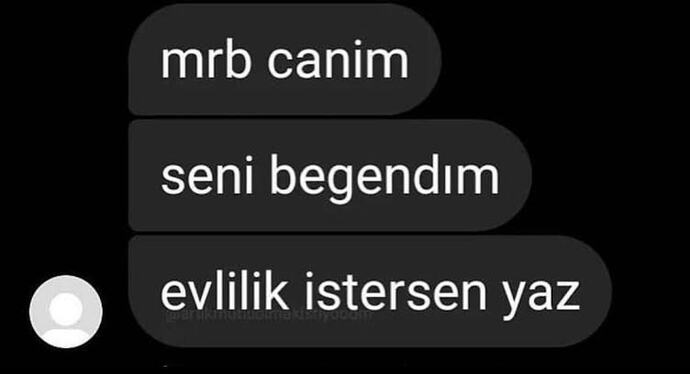 Bana mesaj yazacak olsaydınız ilk cümleniz nasıl olurdu?