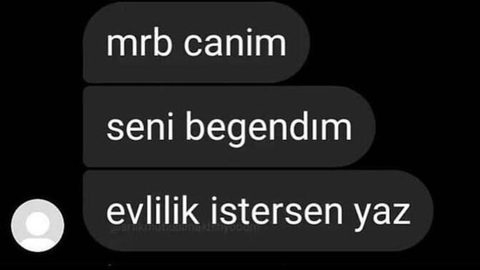 Bana mesaj yazacak olsaydınız ilk cümleniz nasıl olurdu?