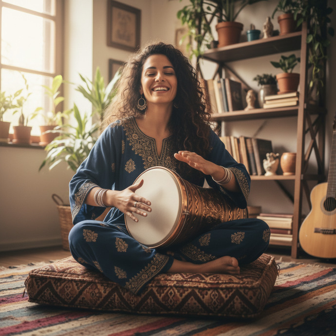 Sizce kadınlar da darbuka çalabilir mi?