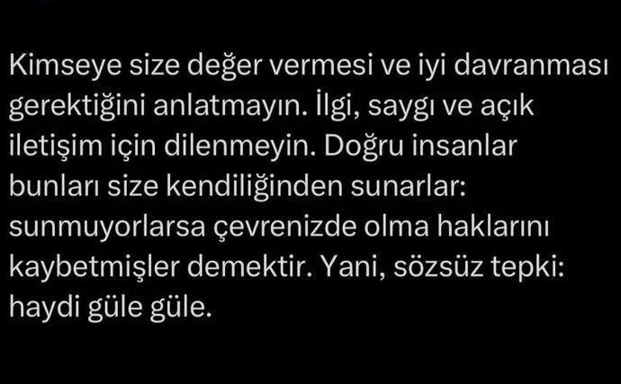 Bana küfür eden insana neden saygı gösterecem biri açıklaya bilir mi?